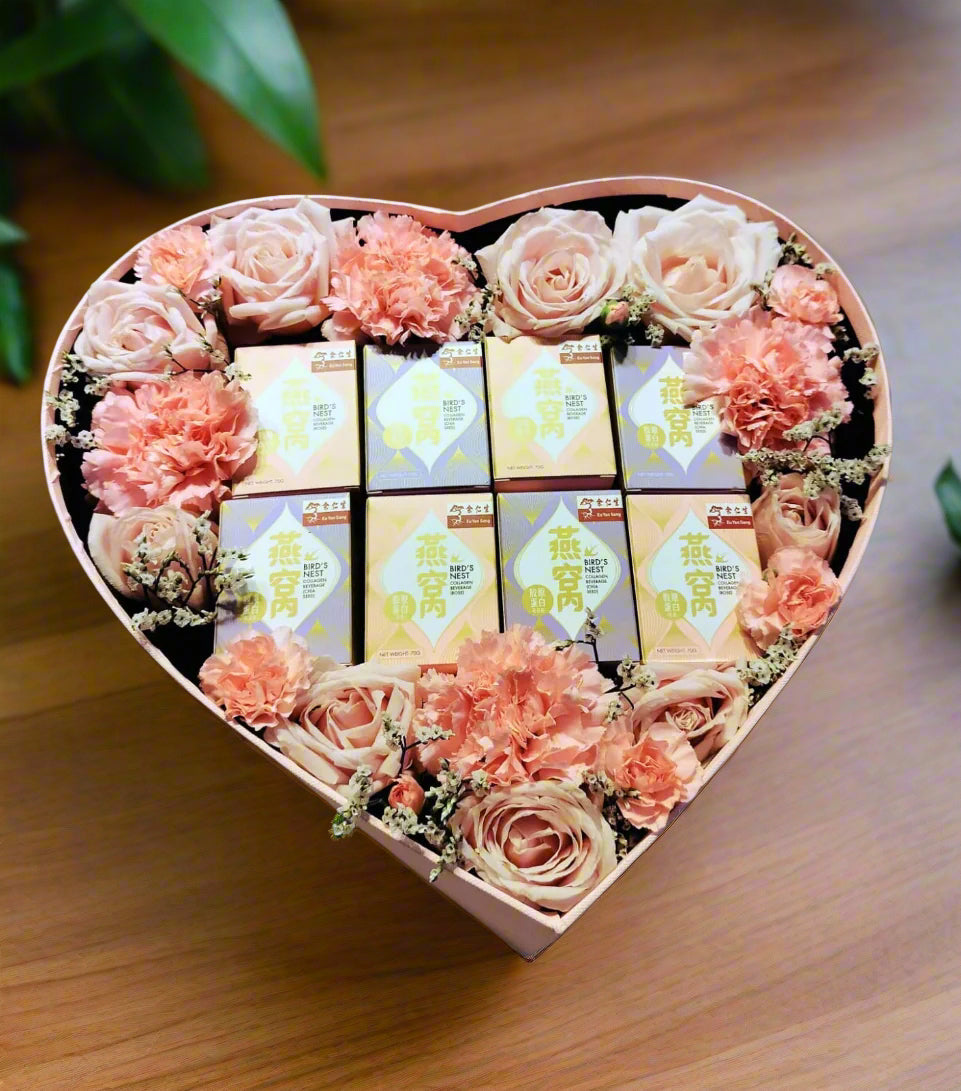 Luminous Heart Flower Gift Box
