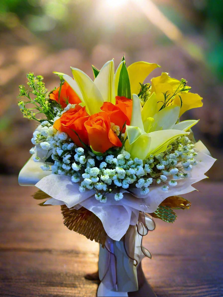 Opulent Sunshine Flower Bouquet