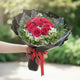 Crimson Elegance Flower Bouquet