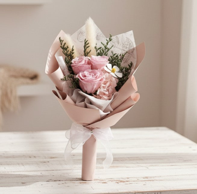 Blushing Dreams Flower Bouquet