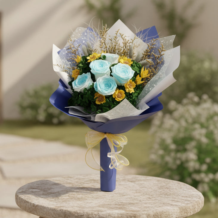 Golden Meadow Flower Bouquet