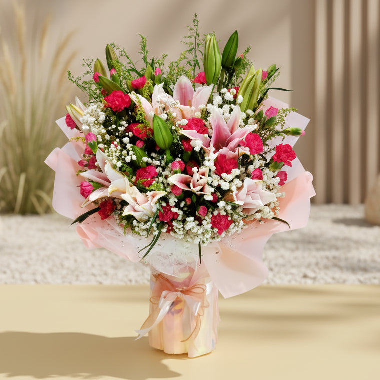 Blushing Grace Flower Bouquet