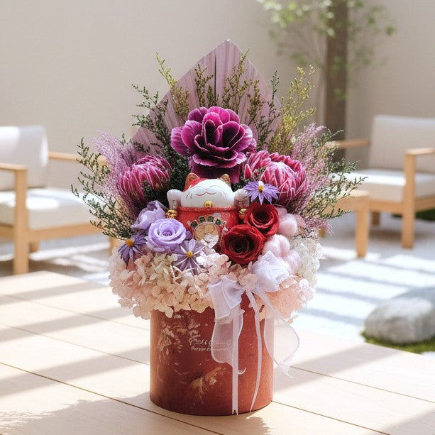 Lucky Paws Flower Bloom Box 招福猫花盒