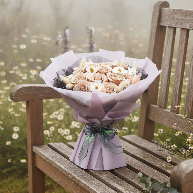 Soft Blush Soap Flower Bouquet