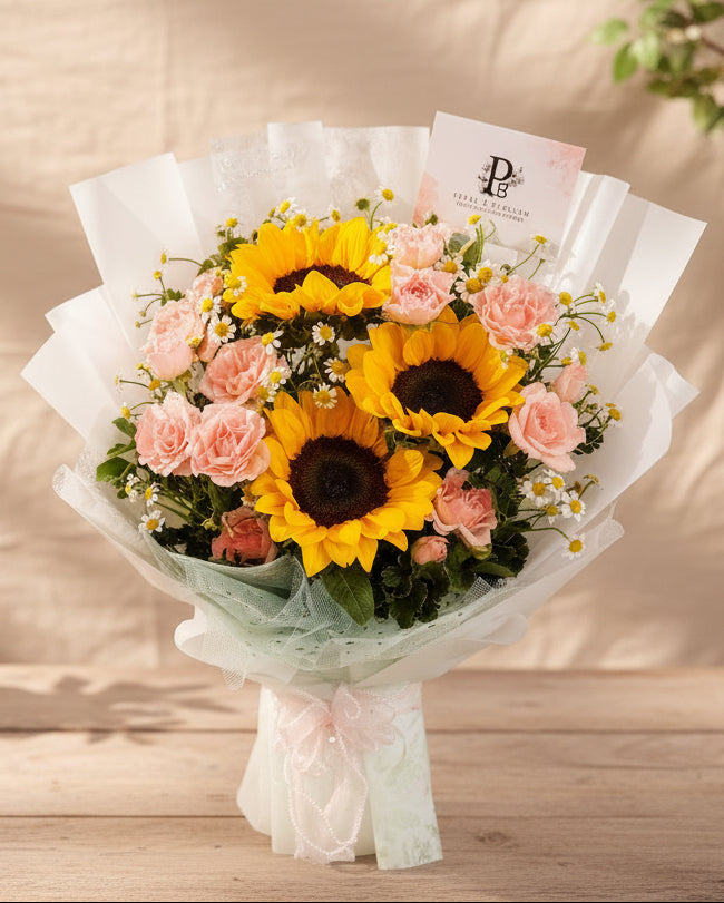Sweet Sunrise Flower Bouquet