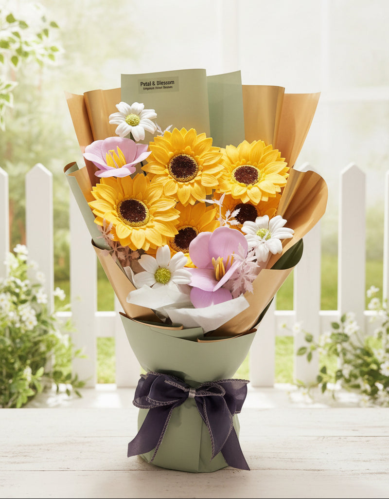 Sunlit Love Soap Flower Bouquet