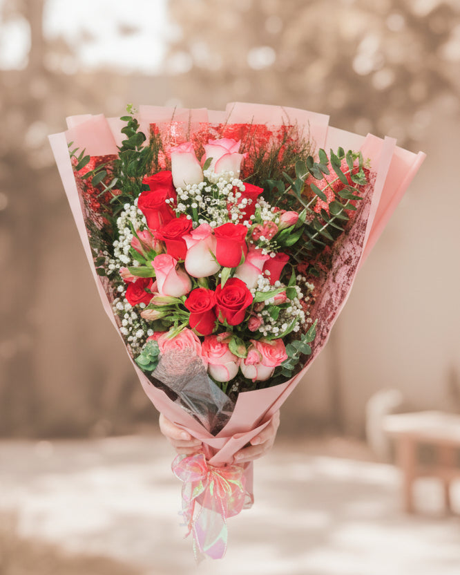 Enchanted Meadow Flower Basket