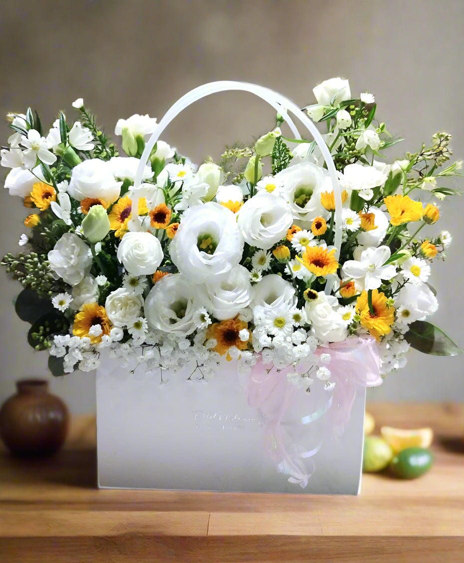 Morning Mist Flower Bloom Bag
