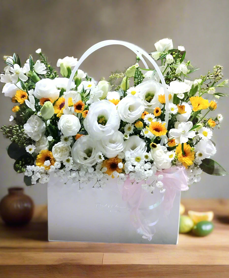 Morning Mist Flower Bloom Bag