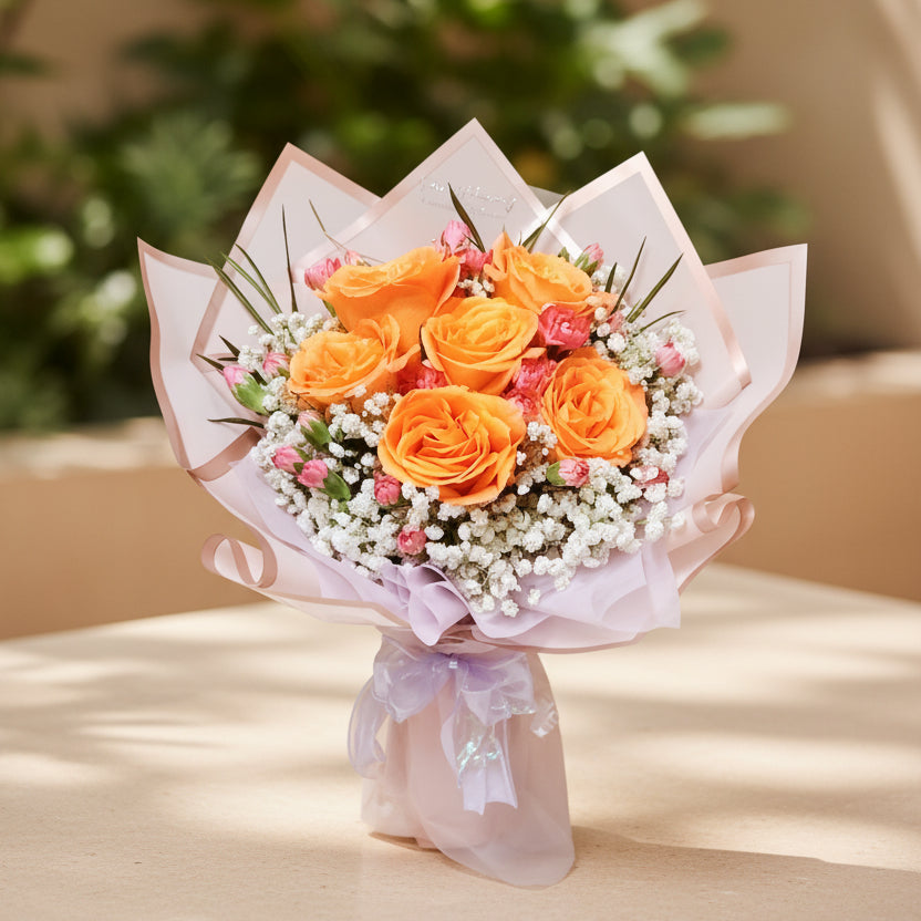Sunrise Glow Flower Bouquet