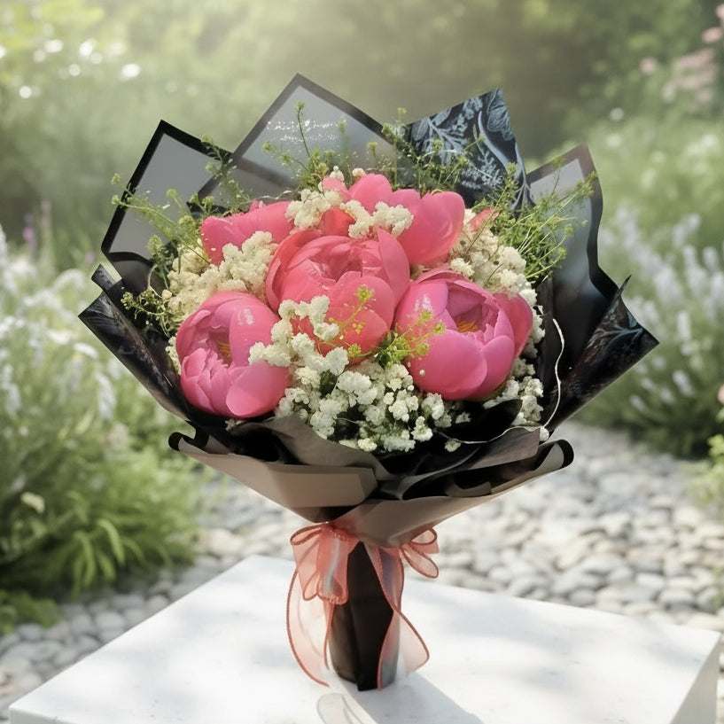 Peony Blush Flower Bouquet