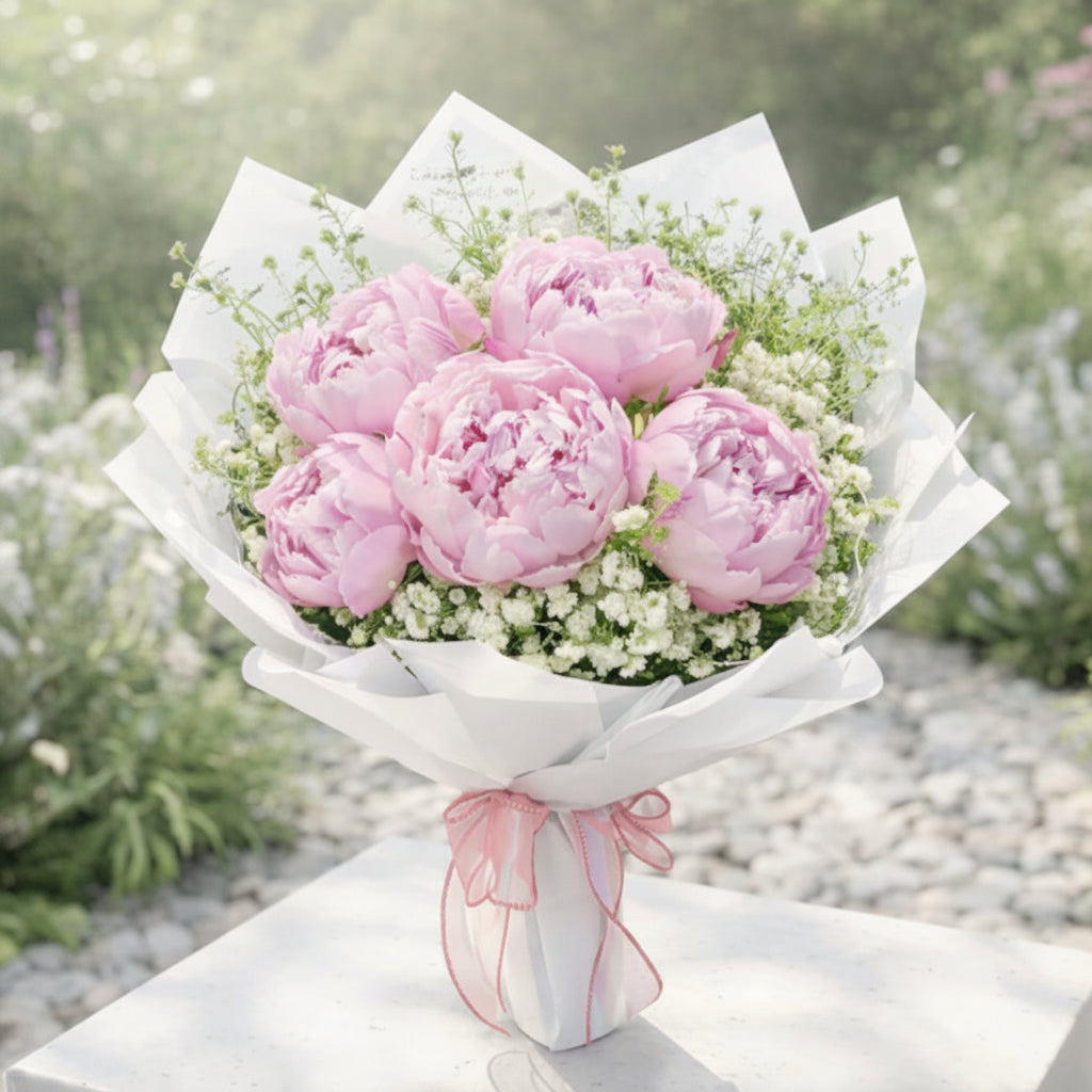 Peony Blush Flower Bouquet