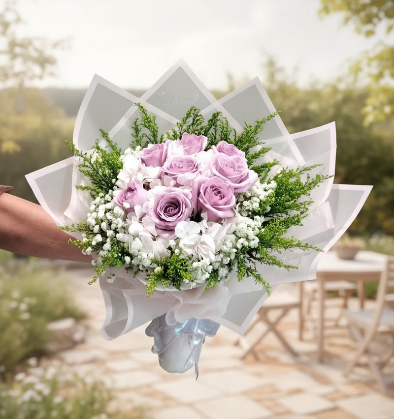 Violet Whisper Flower Bouquet